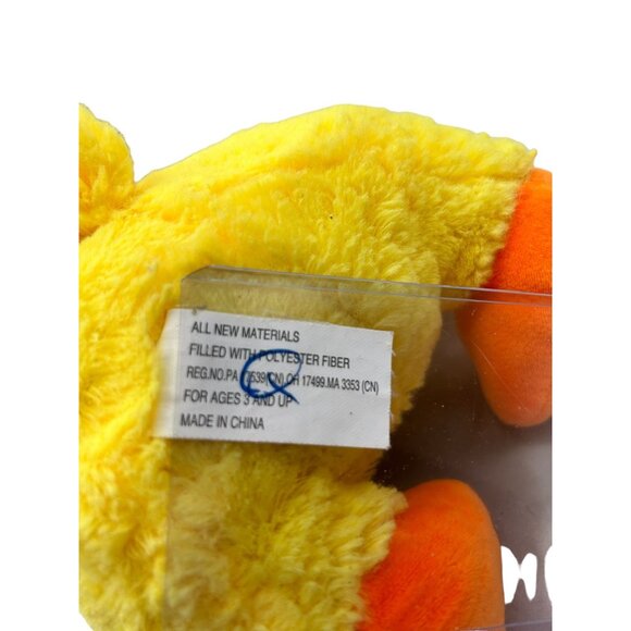 Inter-American Easter Chick Duck Plush 10” Yellow w/ Green White Tie - Picture 4 of 7